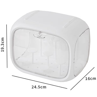 Figure Display Case Set Hobby Prop [with light, mini sofa, blanket, without figure]