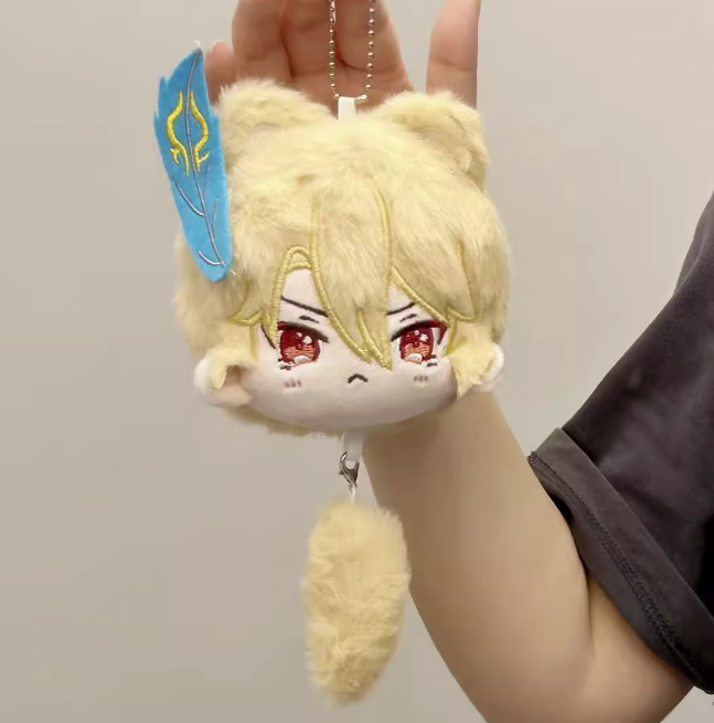 Genshin Impact Character 12cm Plush Doll Keychain Hobby