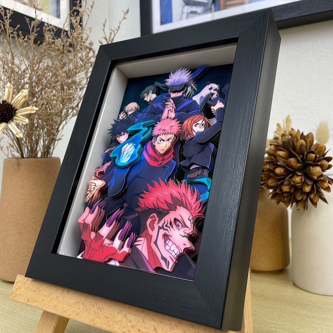 Jujutsu Kaisen Hand-made Paper Art Stereoscopic Painting Hobby