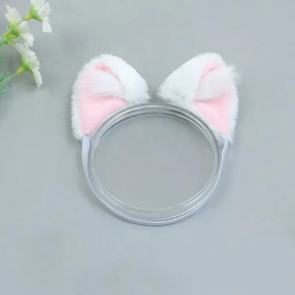 Cute Mini Cat Ears for 20cm Plush Doll Hobby Prop