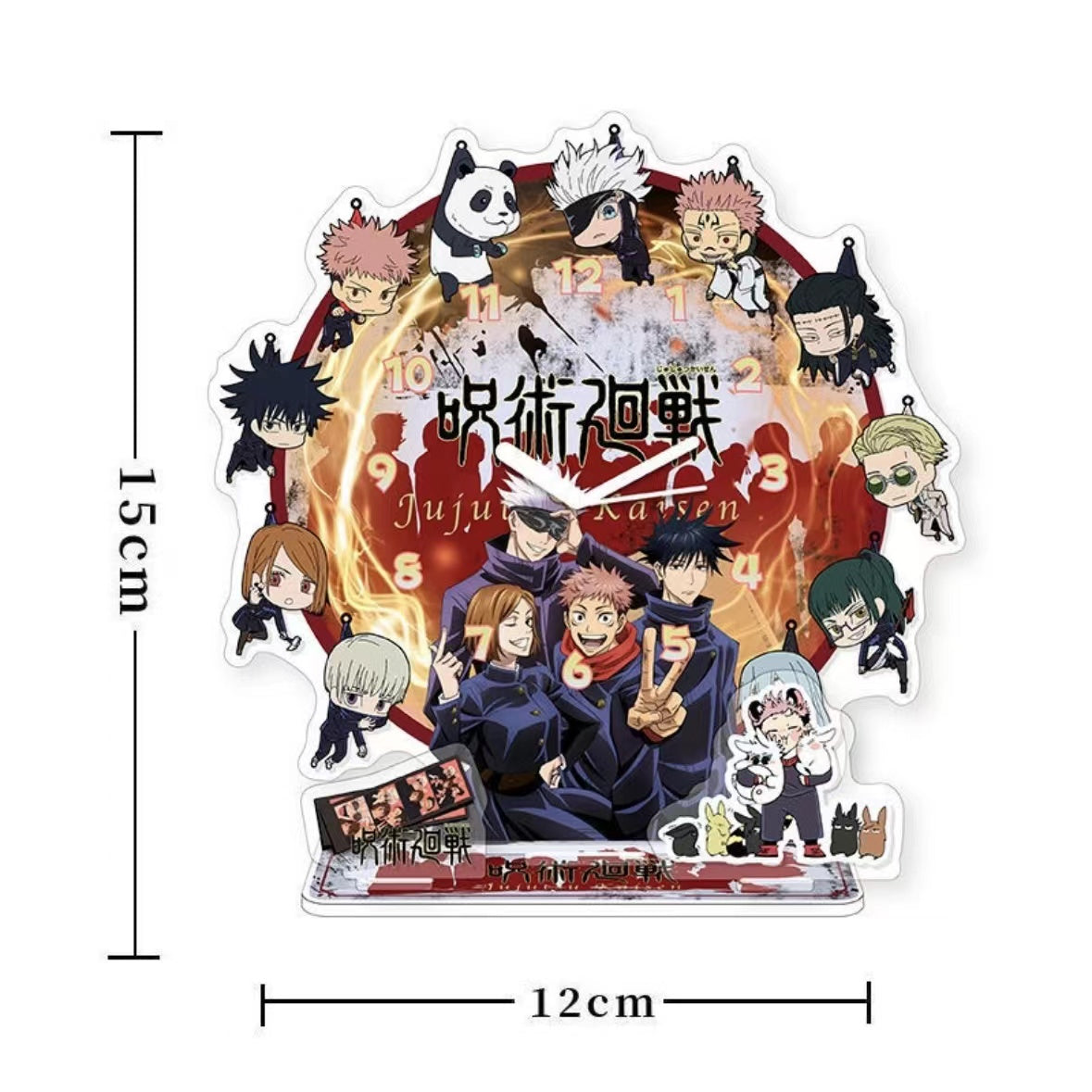 Jujutsu Kaisen Characters Clock Acrylic Stand Figure Hobby