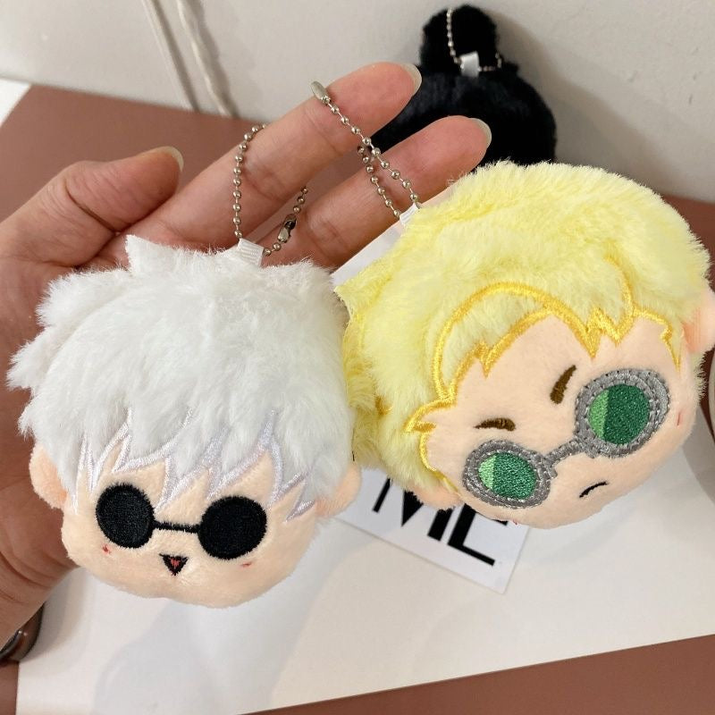 Jujutsu Kaisen Character Head Plush Keychain Hobby [Gojo&Geto&Nanami]