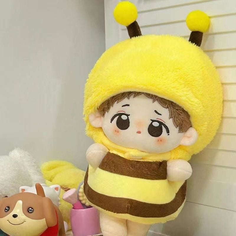 Cute Bumble Bee Outfit for 20cm Plush Doll Hobby Prop