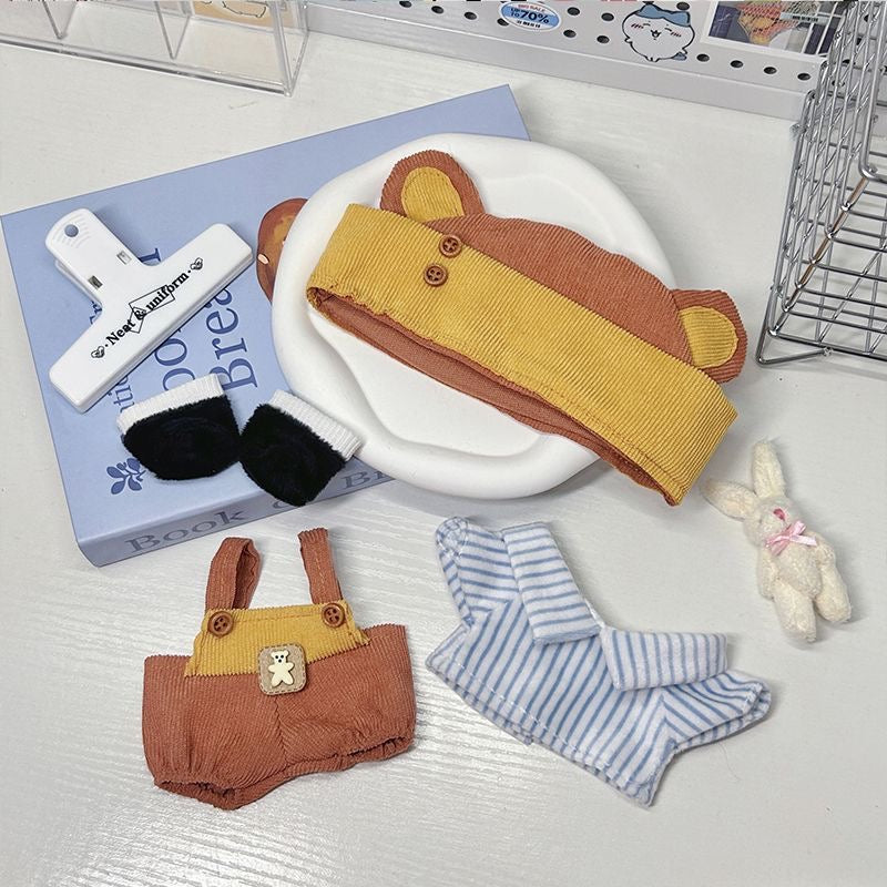 Teddy Bear Outfit For 10/20cm Plush Doll Hobby Prop