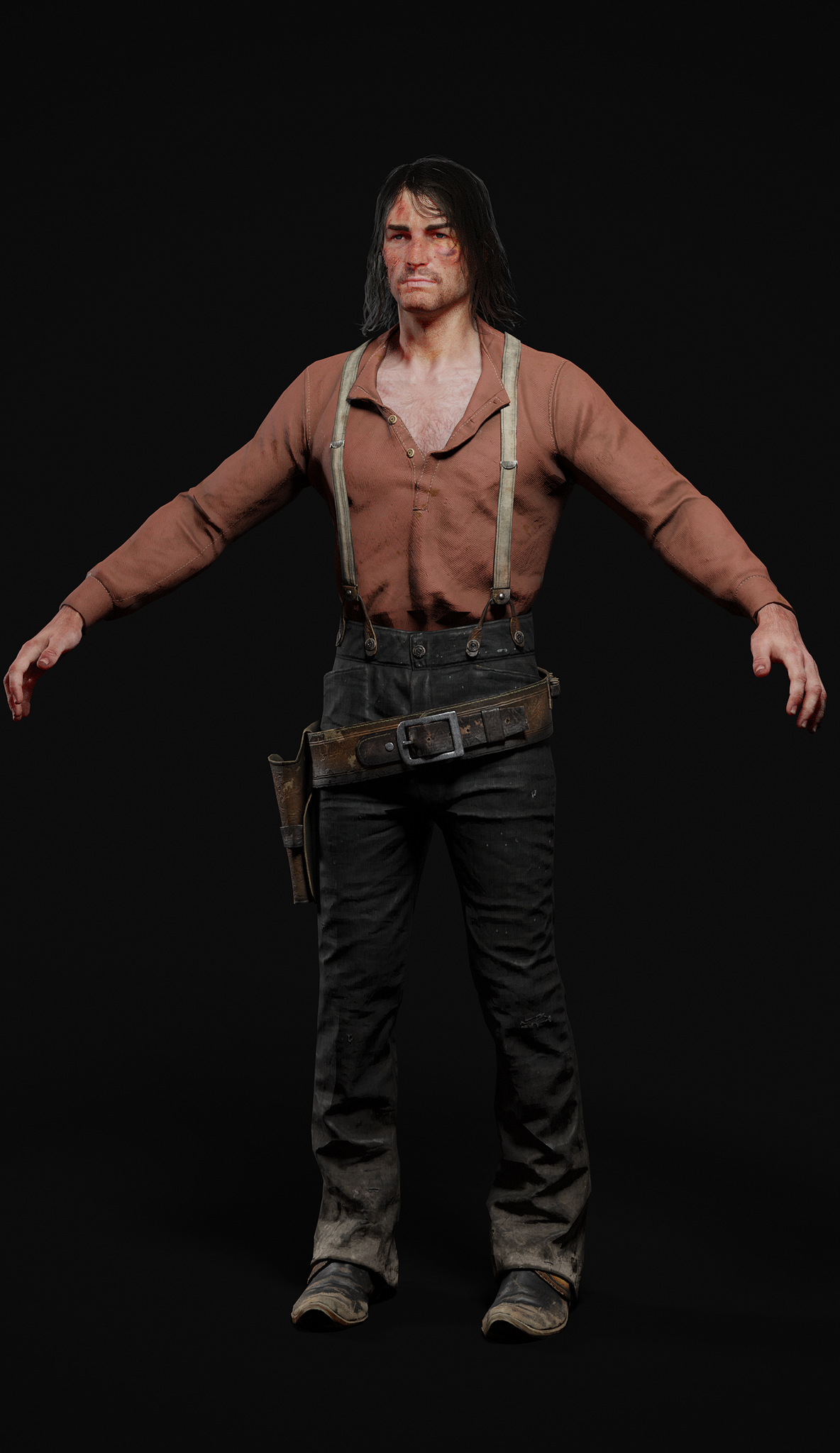 John Marston 16cm size button-eyed doll