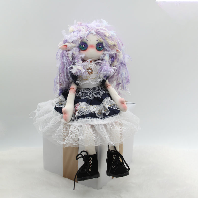 Lavender Lady Commission Button-Eyed Doll [32cm]